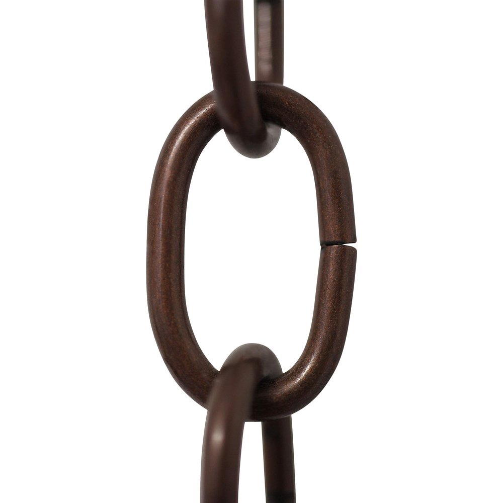 RCH Hardware CH-S56-11S-AC-3 |9 Gauge Steel Chandelier Chain for Lighting and Hanging Fixtures - Standard Links (3 ft/1 Yard, Antique Copper)