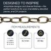 RCH Hardware CH-S56-11S-AC-3 |9 Gauge Steel Chandelier Chain for Lighting and Hanging Fixtures - Standard Links (3 ft/1 Yard, Antique Copper) view 2