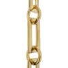 RCH Hardware CH-12-PB-3 Decorative Solid Chain for Hanging Chandeliers and Pendant Lighting-Rectangular and Circular Design Unwelded Links view 1
