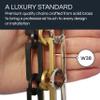 RCH Hardware CH-12-PB-3 Decorative Solid Chain for Hanging Chandeliers and Pendant Lighting-Rectangular and Circular Design Unwelded Links view 3