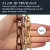 RCH Hardware CH-S56-11S-WHT-3 | 9 Gauge Decorative Solid Steel Standard Link Fixture Chain | 3 Foot Increments | White Finish view 3