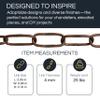 RCH Hardware CH-S58-40-PB-3 | 6 Gauge Decorative Solid Steel Spanish Link Fixture Chain | 3 Foot Increments |Polished Brass Finish view 2