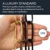 RCH Hardware CH-S58-40-PB-3 | 6 Gauge Decorative Solid Steel Spanish Link Fixture Chain | 3 Foot Increments |Polished Brass Finish view 3