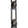 RCH Hardware CH-19-OBB-3 Decorative Oil Bronzed Black Solid Brass Chain for Hanging, Lighting-Rectangles with Rounded Edge and Unwelded Links (3 ft/1 Yard) view 1