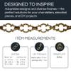 RCH Hardware CH-36-AB-3 Decorative Antique Solid Brass Chain for Hanging, Lighting - Motif Unwelded Links (3 ft/1 Yard) view 2