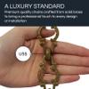 RCH Hardware CH-36-AB-3 Decorative Antique Solid Brass Chain for Hanging, Lighting - Motif Unwelded Links (3 ft/1 Yard) view 3