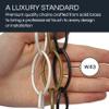 RCH Hardware CH-43-OBB-3 Decorative Oil Bronzed Solid Brass Chain for Hanging, Lighting, Large Oval Wire Welded Links, Black view 3