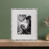 Lawrence Frames Bamboo Design Metal Frame, 8x10, Matted 5x7, Silver view 2
