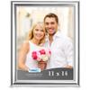 Icona Bay 11x14 Silver Picture Frame, Contemporary Photo Frame 11 x 14, Wall Mount or Table Top, Elegante Collection view 1