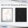 Icona Bay 11x14 Silver Picture Frame, Contemporary Photo Frame 11 x 14, Wall Mount or Table Top, Elegante Collection view 3