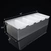 New Star Foodservice 48032 Stainless Steel Condiment Dispenser with 5 Compartments (No Ice Tray) view 2