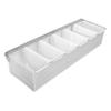 New Star Foodservice 48049 Stainless Steel Condiment Dispenser with 6 Compartments (NO ICE TRAY INCLUDED) view 1