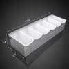 New Star Foodservice 48049 Stainless Steel Condiment Dispenser with 6 Compartments (NO ICE TRAY INCLUDED) view 2