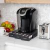 Mind Reader Single Serve Coffee Pod Organizer with 3 Drawers, 36 Pod Capacity, 13.5"L x 12.25"W x 2.5"H, Black view 2
