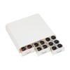 Mind Reader Single Serve Coffee Pod Organizer with 3 Drawers, 36 Pod Capacity, Countertop , 12.25"L x 13.5"W x 2.5"H, White view 1