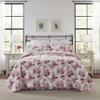 Laura Ashley - Twin Quilt Set, Reversible Cotton Bedding with Matching Sham, Lightweight Home Decor for All Seasons (Lidia Pink, Twin) view 1