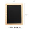 Plaid Double Sided Framed Chalkboard, 8.5"X10.5", 1 Pack view 3