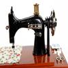 G Ganen Musical Sewing Machine Music Box Vintage Look (Brown-1) view 2