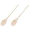 18-Inch Long Handle Wooden Cooking Mixing Spoon, Birch Wood Set of 2 view 1