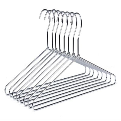 8 Quality Hangers Heavy Duty Metal Suit Hanger Coat Hangers with Polished Chrome (Suit Coat Hanger)