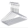 8 Quality Hangers Heavy Duty Metal Suit Hanger Coat Hangers with Polished Chrome (Suit Coat Hanger) view 1