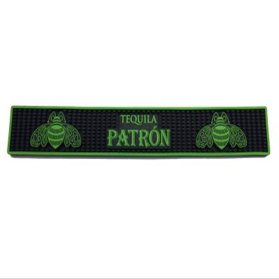 Patron Tequila Professional Series Signature Green Bar Rail Runner Drip Mat