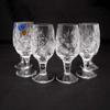 SET of 6 Russian CUT Crystal Shot Glasses on Short Stem 50ml Hand Made view 2