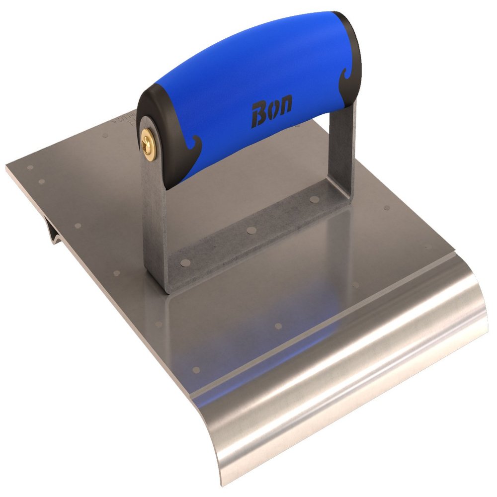 Bon 22-440 6-Inch by 8-Inch Combination Edger and Groover, 3/4-Inch Radius, Comfort Grip Handle, Stainless Steel