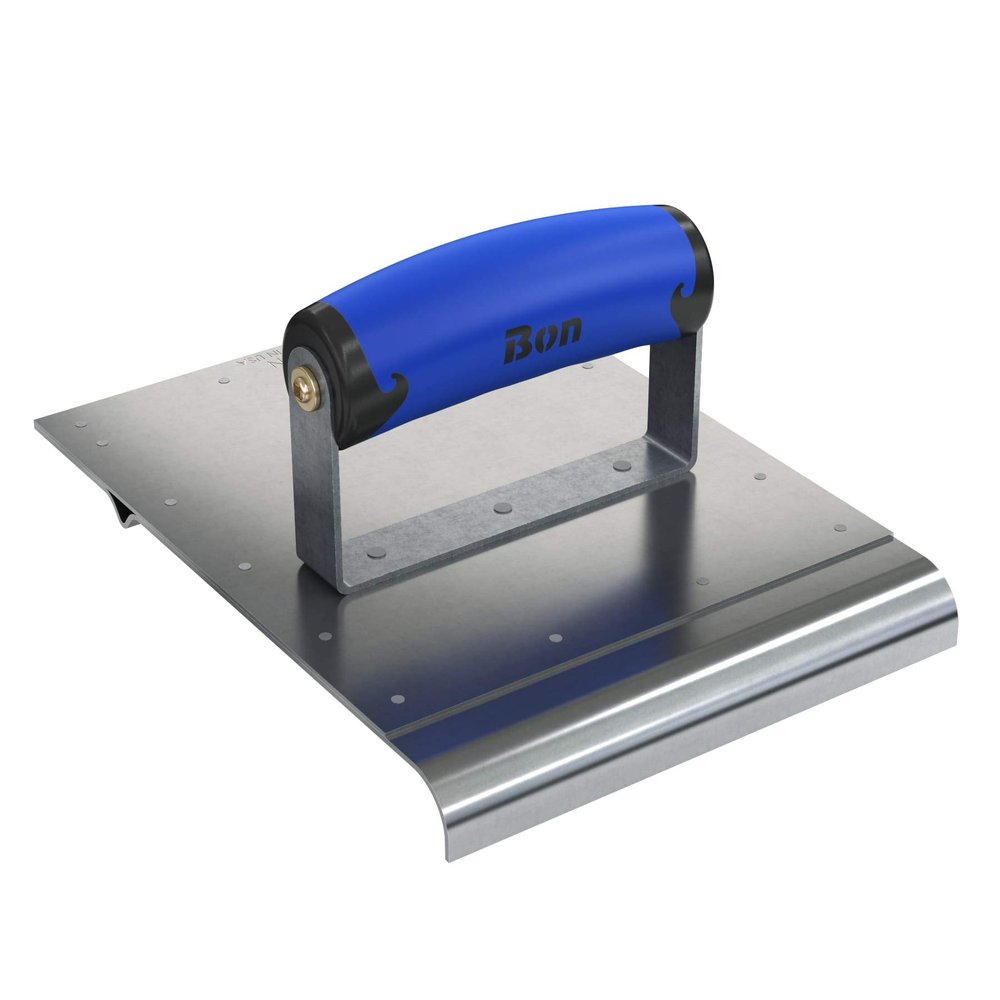 Bon 22-441 6-Inch by 8-Inch Combination Edger and Groover, 1/2-Inch Radius, Comfort Grip Handle, Stainless Steel