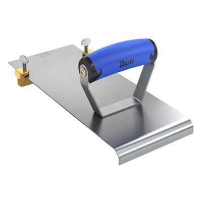 Bon 22-445 12-Inch by 4-7/8-Inch Adjustable Hand Edger and Groover with 1/2-Inch Radius, Comfort Grip Handle, Stainless Steel