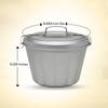Mrs. Anderson's Baking Non-Stick Steamed Pudding Mold with Lid, 1.6-Liters view 3