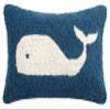 Peking Handicraft 30JSS757C12OB Whale Hook Pillow, 8X12 Throw Pillow view 1