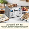 Cuisinart 4 Slice Countdown Motorized Toaster, Compact Design with Extra-Wide Slots for Toasting, Defrost & Reheat Functions, CPT-435P1, Stainless Steel view 3