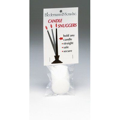 Biedermann & Sons 8-Piece Foam Taper Candle Snuggers, White, 1.5 Inch - Set of 2