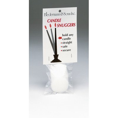 Biedermann & Sons 8-Piece Foam Taper Candle Snuggers, White, 1.5 Inch - Set of 2