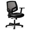 HON Volt Leather Task Chair - Mesh Back Computer Chair for Office Desk, Black (H5713) view 2