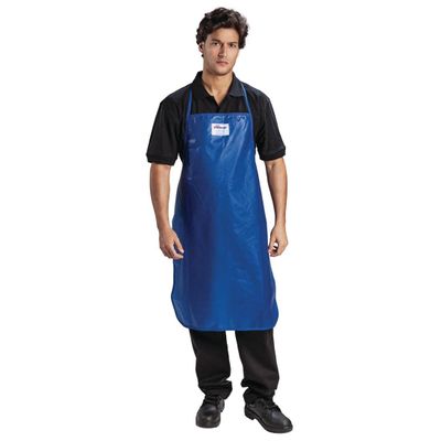 Tucker Safety 50422 Products Tucker QuicKlean Apron, Nylon, Each, 42", Blue
