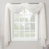 No. 918 Emily Sheer Voile Rod Pocket Curtain Panel, 59 in x 216 in, Eggshell view 1