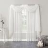 No. 918 Emily Sheer Voile Rod Pocket Curtain Panel, 59 in x 216 in, Eggshell view 3