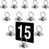 New Star Foodservice 23398 Ring-Clip Table Number Holder/Number Stand/Place Card Holder, Set of 12, 1.5-Inch view 1