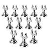 New Star Foodservice 23428 Triton Harp Clip Style, Place Card/Table Number Holder, 1.5 Inch, Silver, Set of 12, 23411 view 1