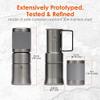 nCamp - Caf, Portable Coffee Maker, Portable Espresso Machine, Compact Camping Coffee Maker, Stainless Steel Travel Coffee Maker with Camping Coffee Cup, Reusable, 12 oz view 4