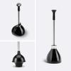 simplehuman Toilet Plunger and Caddy Stainless Steel, Black view 2
