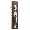 Copper Creek CZ2610xBK-PS Mid-Century Modern Entrance Handleset in Polished Stainless with Ball Knob Interior view 3