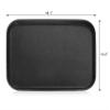 New Star Foodservice 24975 Restaurant Grade Non-Slip Tray, Plastic, Rubber Lined, Rectangular, 12-Inch x 16-Inch, Black view 2