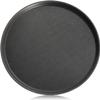 New Star Foodservice Non-Slip Tray, Plastic, Rubber Lined, Round (Black, 16-Inch) view 1