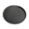 New Star Foodservice Non-Slip Tray, Plastic, Rubber Lined, Round (Black, 16-Inch) view 2
