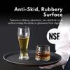 New Star Foodservice Non-Slip Tray, Plastic, Rubber Lined, Round (Black, 16-Inch) view 3