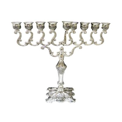 Legacy Judaica Silver-Plated Menorah, Large