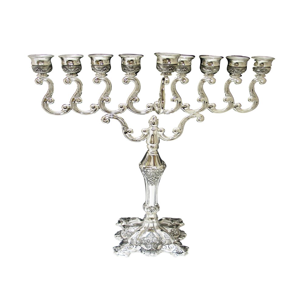 Legacy Judaica Silver-Plated Menorah, Large